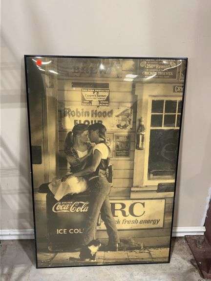 Framed Print Works Coca-Cola and Robin Hood Flour Advertising Art