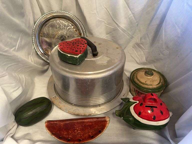 Assorted Kitchenware and Watermelon Themed Collectibles image