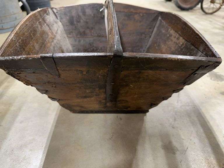 Primitive Wooden Rice Winnowing Basket image