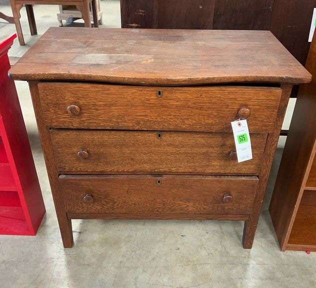 Wooden 3-Drawer Chest image