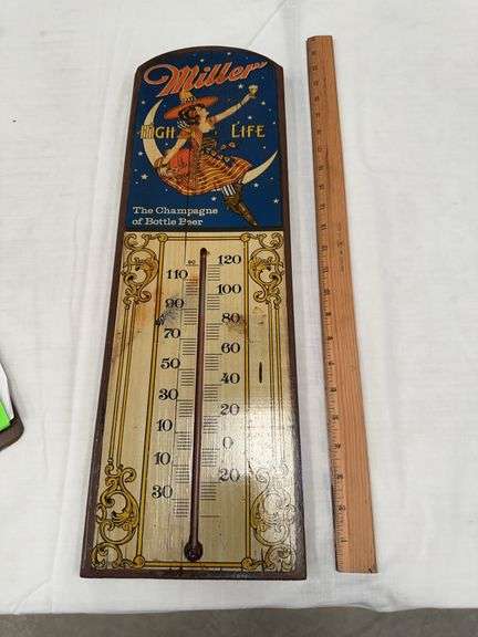 Miller High Life Thermometer Sign image