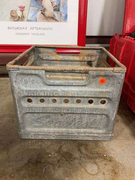 Sealtest Galvanized Milk Crate 1964 image