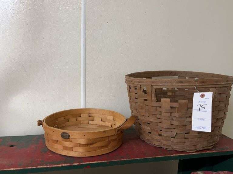 2 Baskets, one is a Peterboro image