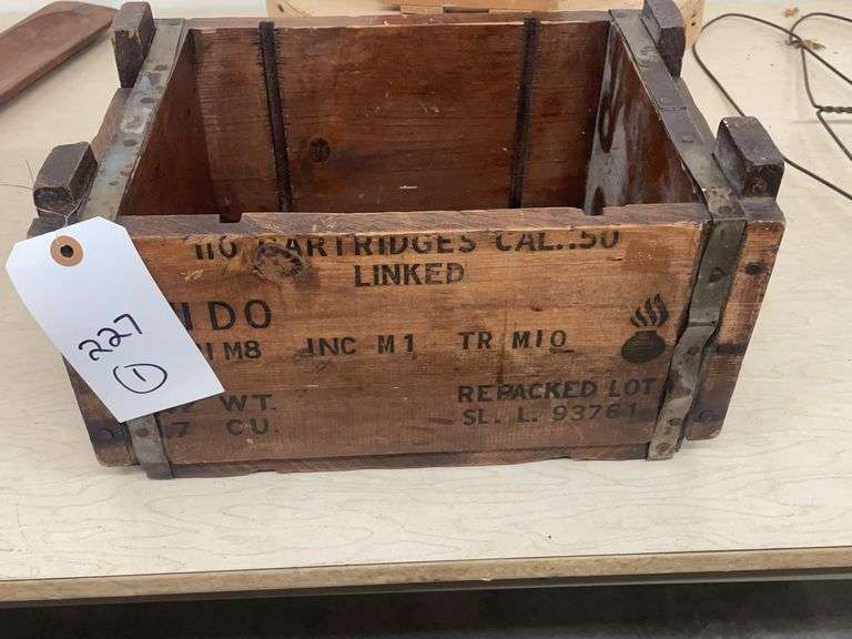 Military Ammunition Crate for .50 Caliber Cartridges image
