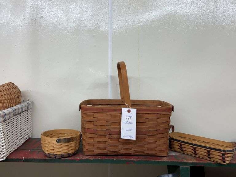 Lot of Three Longaberger Baskets