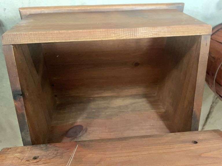 Wooden Wall Mount Box with Lid