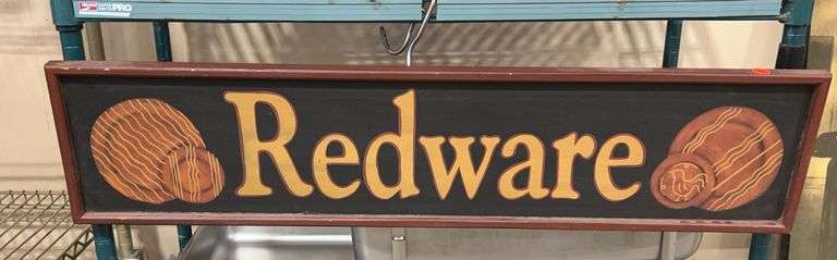 Redware Style Decorative Wooden Sign