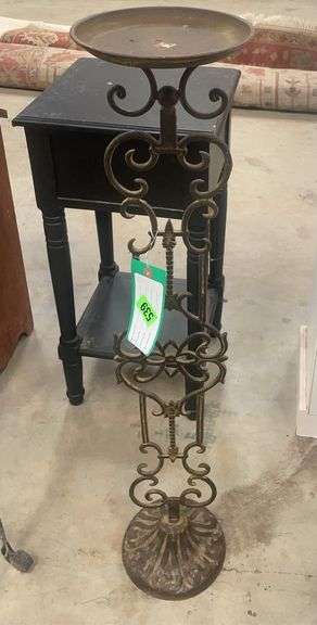 Ornate Metal Standing Tray image