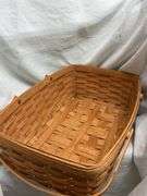 Two Handwoven Longaberger Baskets, 1993 and 1985