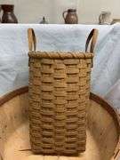 Set of Two Woven Wood Baskets