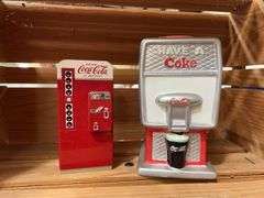 Coca-Cola Cooler with Pencil Sharpener, Stamp & Pad