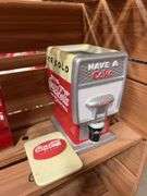 Coca-Cola Cooler with Pencil Sharpener, Stamp & Pad