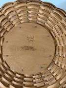 Set of Three Woven Baskets with Plaid Liners