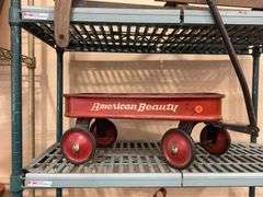 American Beauty Red Metal Wagon