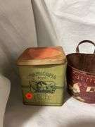 Vintage Style Advertising Tins & Seed Caddy