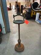 Cast Iron Smokers Stand with Lion Details