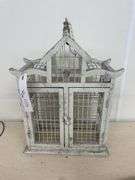 Decorative Hanging Bird Cage with Double Doors