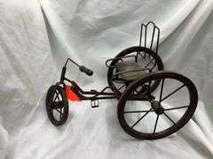 Metal Tricycle Sculpture