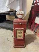 Gas Pump, Replica, Wood 27" H