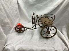 Decorative Metal Tricycle Sculpture