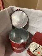Red Flour Canister and Old Kentucky Home Kitchen Scale