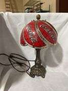 Coca-Cola Stained Glass Style Table Lamp