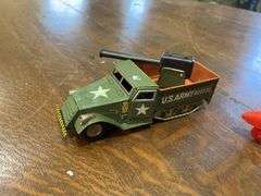 Lot of Toy Military Vehicles and Jet