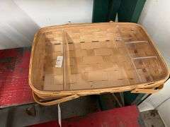 Longaberger Basket with Plastic Dividers