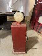 Gas Pump, Replica, Wood 27" H
