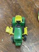 John Deere Toy Lawn Tractor and Cotton Bale Decoration