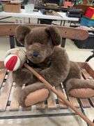 Boyds Bear Rugglesy Archive Collection with Stick Horse