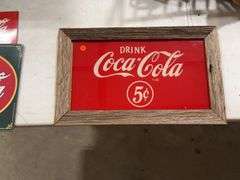 Coca-Cola Glass Sign, Reproduction