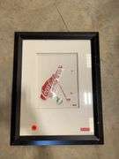 Framed Coca-Cola CanArt Golf Theme