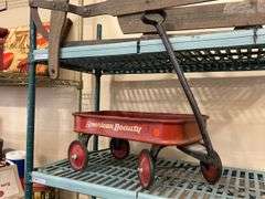 American Beauty Red Metal Wagon
