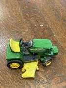 John Deere Toy Lawn Tractor and Cotton Bale Decoration