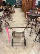 Rustic Metal Baby Carriage