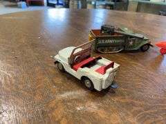 Lot of Toy Military Vehicles and Jet