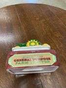 John Deere Farm Tractor Figural Trinket Box and Barn Planter
