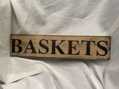 Longaberger Basket and Basket Sign