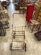 Rustic Metal Baby Carriage