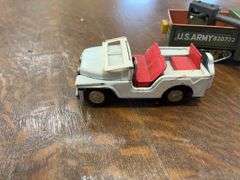 Lot of Toy Military Vehicles and Jet