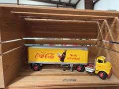 Coca-Cola Candy/Cookie Jar, Glass with Metal Top