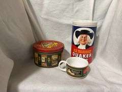 Advertising Tins and Wheatsworth Cracker Mug