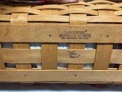Longaberger Handmade Basket Duo