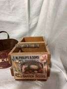 Vintage Style Advertising Tins & Seed Caddy