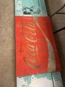 Large Coca-Cola Advertising Sign with Buy Sell Trade Lettering