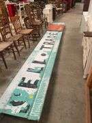 Large Coca-Cola Advertising Sign with Buy Sell Trade Lettering