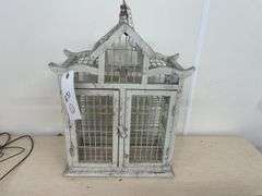 Decorative Hanging Bird Cage with Double Doors