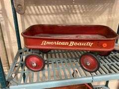 American Beauty Red Metal Wagon