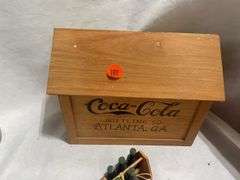 Coca-Cola Collectibles: Jar, Soap Dish, Wooden Crate, and Miniature Bottles